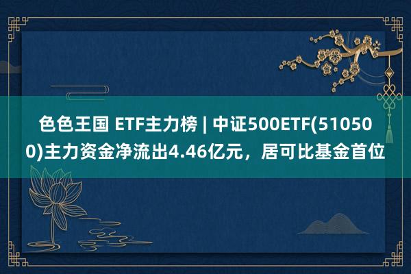 色色王国 ETF主力榜 | 中证500ETF(510500)主力资金净流出4.46亿元，居可比基金首位