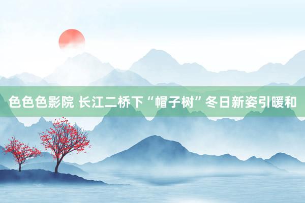 色色色影院 长江二桥下“帽子树”冬日新姿引暖和