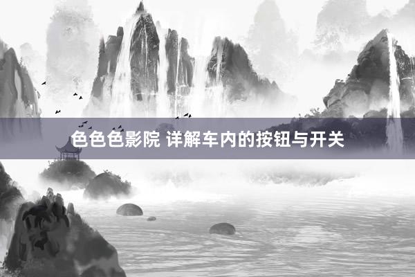 色色色影院 详解车内的按钮与开关