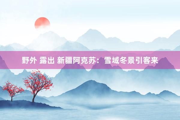 野外 露出 新疆阿克苏：雪域冬景引客来