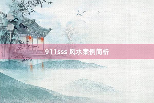 911sss 风水案例简析