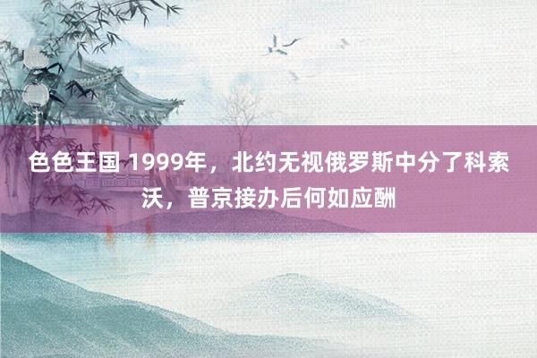 色色王国 1999年，北约无视俄罗斯中分了科索沃，普京接办后何如应酬