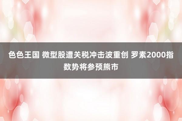 色色王国 微型股遭关税冲击波重创 罗素2000指数势将参预熊市