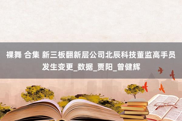 裸舞 合集 新三板翻新层公司北辰科技董监高手员发生变更_数据_贾阳_曾健辉