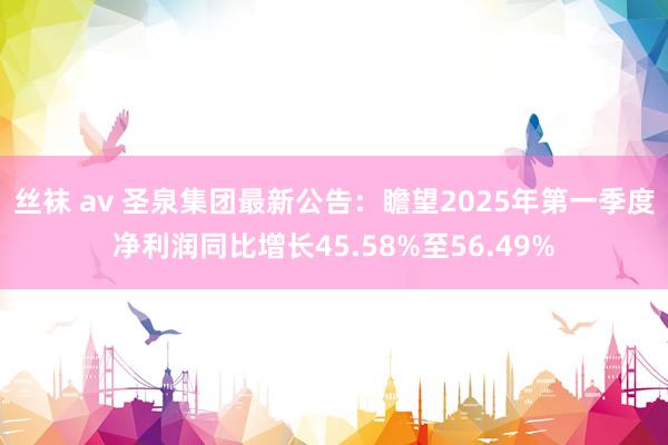 丝袜 av 圣泉集团最新公告：瞻望2025年第一季度净利润同比增长45.58%至56.49%
