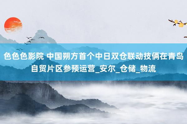 色色色影院 中国朔方首个中日双仓联动技俩在青岛自贸片区参预运营_安尔_仓储_物流