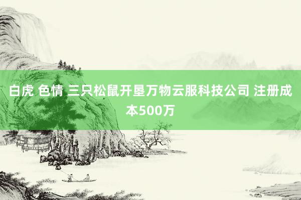 白虎 色情 三只松鼠开垦万物云服科技公司 注册成本500万